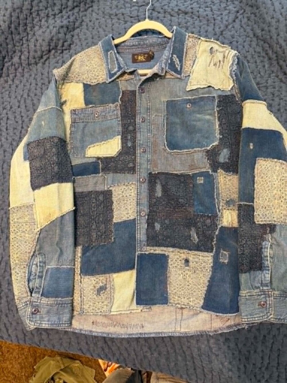 RRL Patchwork Shirt size 2xl XXL